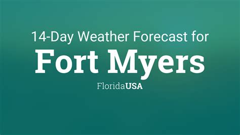 Fort myers 14 day weather forecast. Things To Know About Fort myers 14 day weather forecast. 